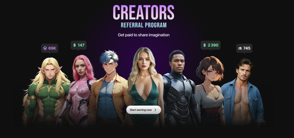 lovescape ai earning system