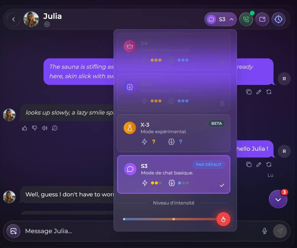 secrets.ai chat julia mode