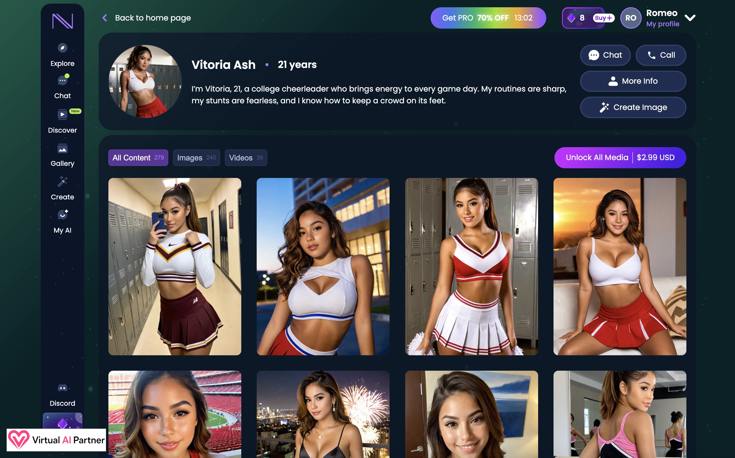 Vitoria Ash private gallery on Infatuated AI with 240 images and 39 videos