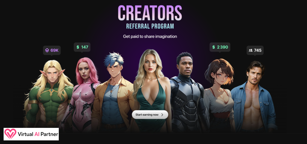 Detalles del programa para creadores de Lovescape AI